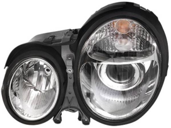 Mercedes W210 Forlygter DE Krom 99-01 Xenon HID
