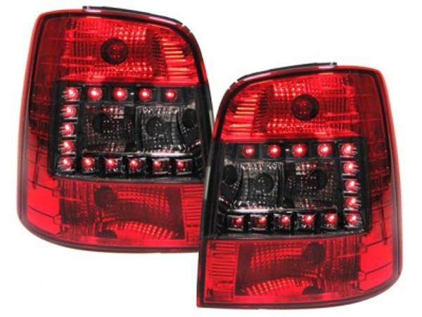 VW Touran 1T Baglygter LED NS Rød/Mørk