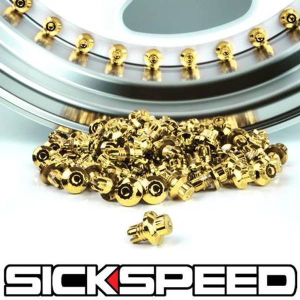 50 PC WHEEL RIVETS FOR WHEEL RIM LIP UNIVERSAL - flat