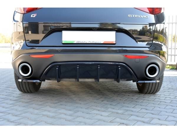 Alfa Romeo Stelvio MX Rear Bumper Extensions med side extensions