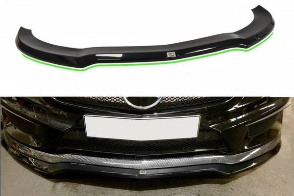 FRONT SPLITTER V.1 MERCEDES CLA 45 AMG C117 (PREFACE) - gloass b