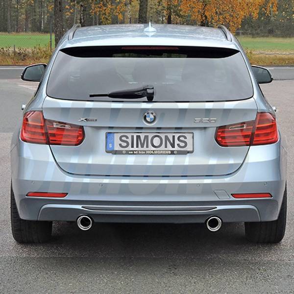 Avgassystem till BMW F30/F31 316D,  318D, 320D,