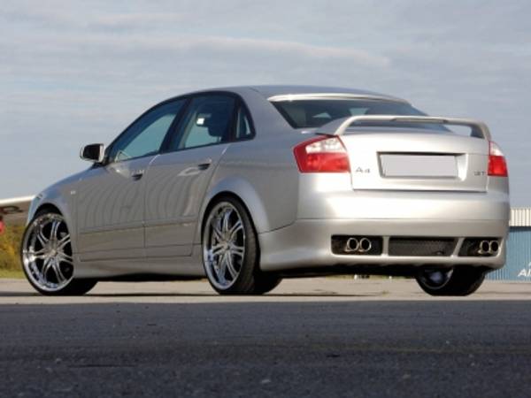 Audi A4 B6 / 8E Recto Rear Bumper Extension med sport exhaust 4x