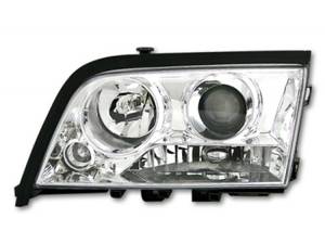 Hovedbilde Mercedes W202 Forlygter DE-Linse Krom
