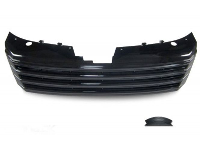 Hovedbilde VW Passat 3C B7 Frontgrill Emblemfri Blanksort