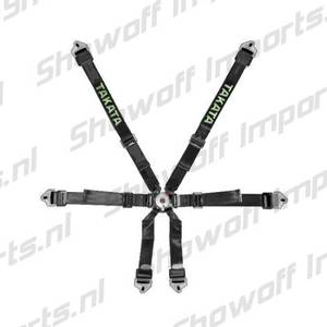 Hovedbilde Takata Racing Harness RACE 2x2 6-Point Black ...