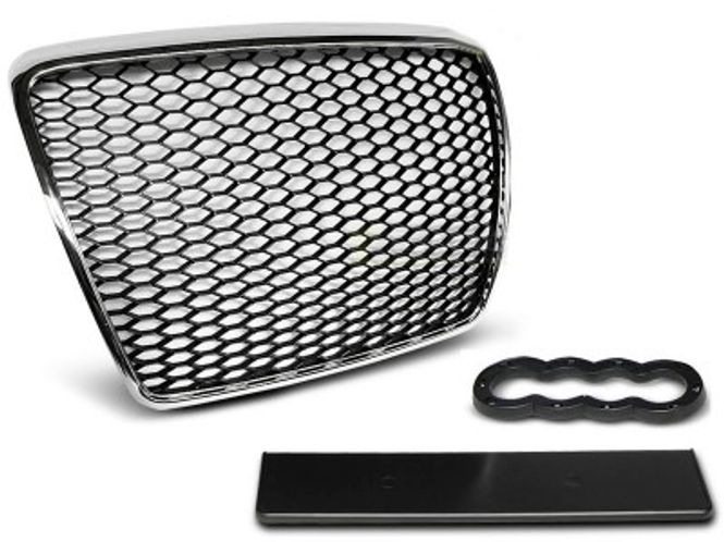 Hovedbilde Audi A6 4F Frontgrill RS-Look Honeycomb Krom ...