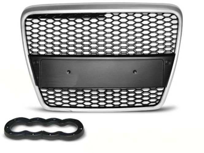 Hovedbilde Audi A6 4F Frontgrill RS-Look Honeycomb Matsølv ...