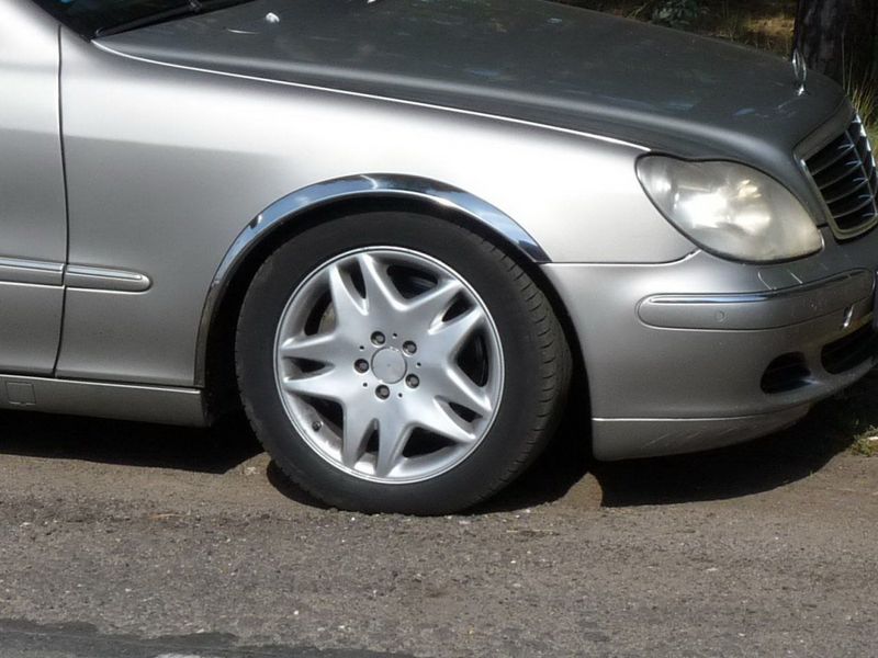 Skjermkantlister i krom Mercedes S-klasse W220 (set)