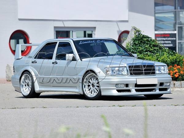 Mercedes 190 W201 EvoStyle Wide Body Kitmed lys 