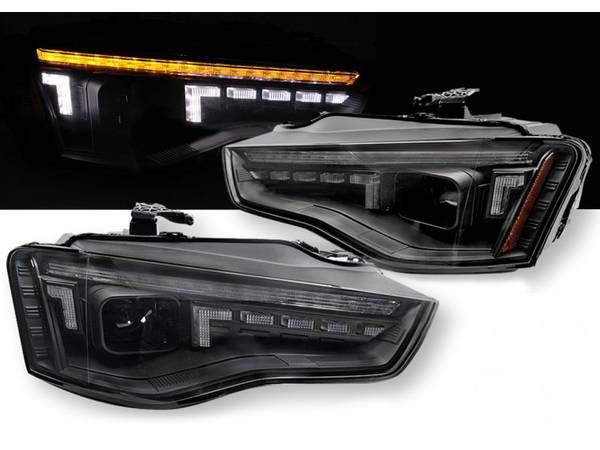 Audi A5 B8 Forlygter Sonar LED DYN 11-16 - Sort - D3S - Fuld LED